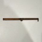 Antique Vintage Wooden Folding Measuring Rule W  Sliding Extension Hook Arm
