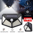 1-12pack Solar Power 100 Led Lights Pir Motion Sensor Outdoor Security Lamp Wall