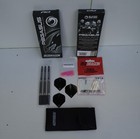Red Dragon Pegasus Tungsten Steel Darts Set - 25 Gram - Black   White Shafts