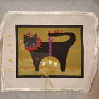 Halloween Black Cat Needlepoint Canvas 13 Inch 13 Ct Started Jack O Lanterns