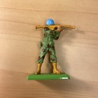 Britains British  Soldiers Metal   Plastic Toy Figures Vintage Lot Of 5