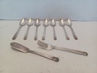 1847 Rogers   Bros Eternally Yours Silverplated 7-spoons 1-fork 1-spread Knife 