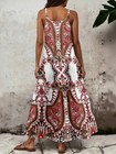 Multicolor Plus Size Spaghetti Strap Maxi Dress Summer Vacation Wear