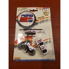 New Vintage Pepsi Playset White Car  Motorcycle   Helicopter Collectibles