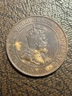 1904 Canada 1 Cent Large Cent With Original Album Toning  High Grade 