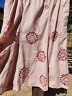J  M  Pink 3-piece Set Skirt  Blouse  Duster Cotton Lined Dusty Pink W crochet M