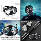 Adult Scuba Diving Mask     Anti-fog Tempered Glass Snorkel Goggles
