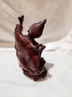 Antique Chinese Rosewood Hand Carved Rare Statue Buddha Vintage Figure Red Wood