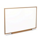 Universal 43618 48 In  X 36 In  Deluxe Melamine Dry Erase Board - White  Oak New
