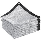10  X 20  70  Reflective Aluminet Shade Cloth - Durable Sun 10ft X 20ft