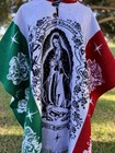 Our Lady Of Guadalupe Alpaca Poncho unisex  One Size  Lightweight  Very Soft 