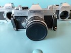 Lot Of 3 Vintage Canon Minolta 35mm Film Camera Made In Japan 50mm Lense 60s 70s