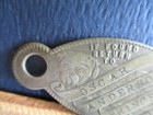 Vintage Key Tag Oscar Anderson  Princeton  Ill  If Found Return To W puppy Dog
