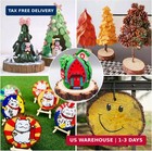 20pcs Unfinished Natural Wood Slices 2 7-3 1 Inches With Holes For Diy Crafts