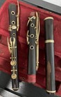 Antique Flute Orchestral Ebony   Nickel Silver With Original Red Lined Case