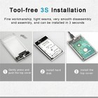 2 5  Sata Usb 3 0 Clear Hard Drive Disk Hdd Ssd Enclosure External Laptop Case