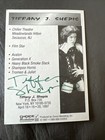 Tiffany Shepis Autograph Photo Card Signed Chiller Theater Choice 97
