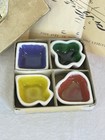 Vtg Playing Card Small Ceramic Dishes By Claude Tabet Set Of Four Made In France