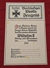 Ww1 Imperial German Iron Cross Ek2 2nd Class 1870 Medal W Award Document