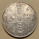 1889 Great Britain Florin 2 Shilling Queen Victoria  925 Fine Silver Estate Find
