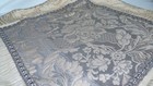 2 Croscill Ornate European Pillow Sham 27x27 Brocade Rope Slate gray blue Novara