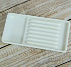 Vintage American Cabinet Co  White Milk Glass Dental Tool Storage Tray  16