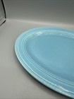 Vintage Vernonware Early California Turquoise Blue Oval Serving Platter 12 