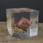 Vintage Pillsbury Lucite Paperweight Fudge Brownie Mix Box Mini Advertising