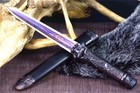 High Quality Jian Short Sword Hunting Knife Dagger Sharp Damascus Steel Blade