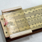 Vintage Unique Log Log Pocket Slide Rule   -6  Long  Made In England  No Case 