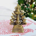 Buddha On God Of Naga Statue Talisman Wealthy Lucky Dragon Thai Buddhist Amulet 