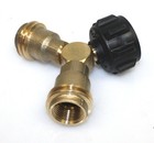 Propane Y Splitter Dual Hose Connector Two Lpg Hoses Can Connect To One Lp Tank