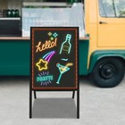 Led Message Writing Board Standing Menu Sign Board Led Message Board 50 70cm