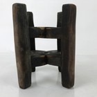 Japanese Wooden Silk Thread Spool Itomaki Vtg Bobbin Frame Spinning Wheel Jk818