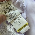 Gunne Sax Dress Lace Ruffle Sheer Maxi Girls Purple  size 12  Prairie Vintage
