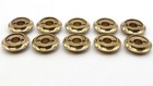 Set Of 10 Classic 1 375 In  Solid Brass Flat Collar Door Rosettes