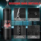 Punching Bag Set For Adults  4ft Heavy Boxing Bag Set With 12 Oz Boxing Gloves 