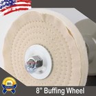 8  X 40 Ply 5 8 Inch Arbor Hole Stitched Cotton Polishing Buffing Wheel