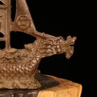 Blessing Rare Bronze Cast Boat Figure Statue Netsuke Collectable Table Decor