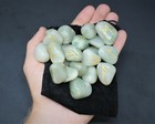 Green Aventurine Rune Stone Set 25   Velvet Storage Pouch  elder Futhark Runes 