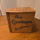 Vintage Copenhagen Snuff Chew Tobacco Can Original Cardboard Shipping Box 1946