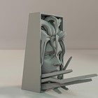Edward Scissorhands Inspired Book Nook   Wall Mount - Gothic Topiary Decor
