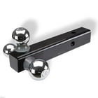 Triple Ball Mount Trailer Hitch 2  Solid Shank Receiver Mount 1-7 8  2  2-5 16 
