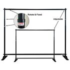 8 x10  Heavy-duty Banner Stand Telescopic Step And Repeat Banner Backdrop Stand