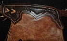 Custom Made Leather Chinks distressed Leather new Chaps made In Usa