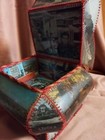 Vintage Casket Handmade From Postcards And Photos Yugoslavia