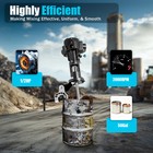 1 2 Hp 50 Gallon Pneumatic Mixer Rung Dope Tank 304 Stainless Blade Barrel Type