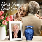 Marble Urn For Ashes Adult Male   Female - Handcrafted Cremation Urns For Human