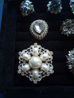 Lot Of 11 Vintage Costume Cluster Cocktail Glamour Bling Adjustable Rings