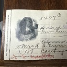 1903 Illustrated Dog Check German American Bank  New York